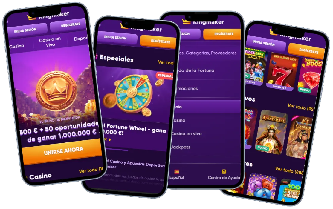 Kingmaker Casino App Móvil Kingmaker Casino aplicación móvil con casino, promociones y tragamonedas