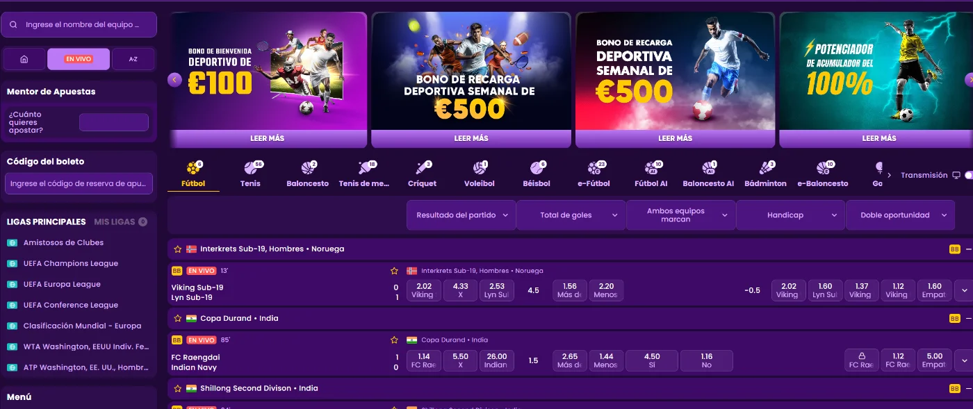 Kingmaker Casino Apuestas en Vivo Kingmaker Casino apuestas deportivas en vivo con eventos y cuotas en tiempo real