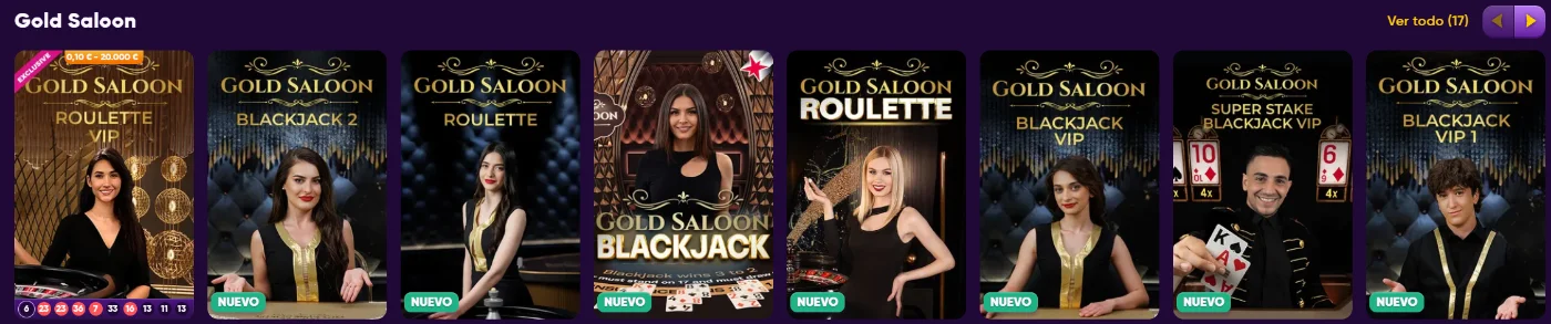 Kingmaker Casino Gold Saloon Live Casino Kingmaker Casino juegos Gold Saloon de casino en vivo con ruleta y blackjack